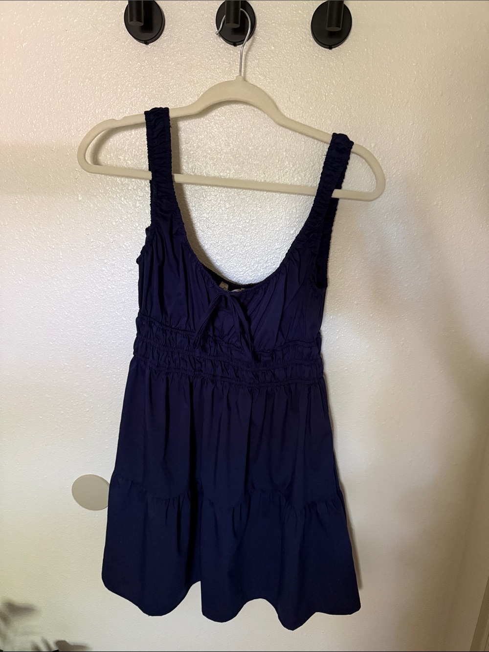 Women's Navy Sleeveless Summer Dress - Unbranded